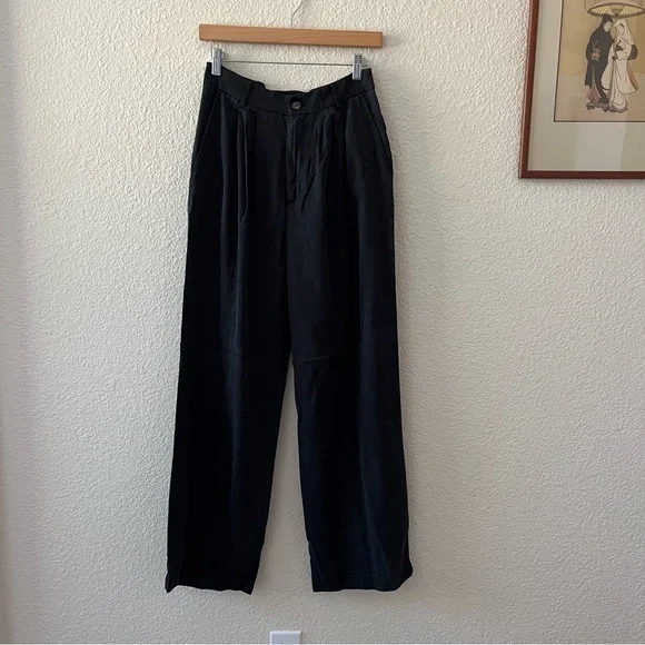Black Reformation Mason Pant Sz 6 - Picture 7 of 8